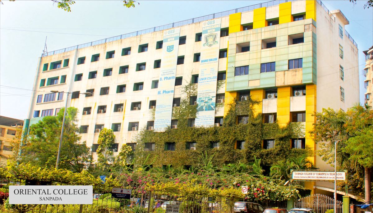 Facade of Sanpada College of Commerce and Technology